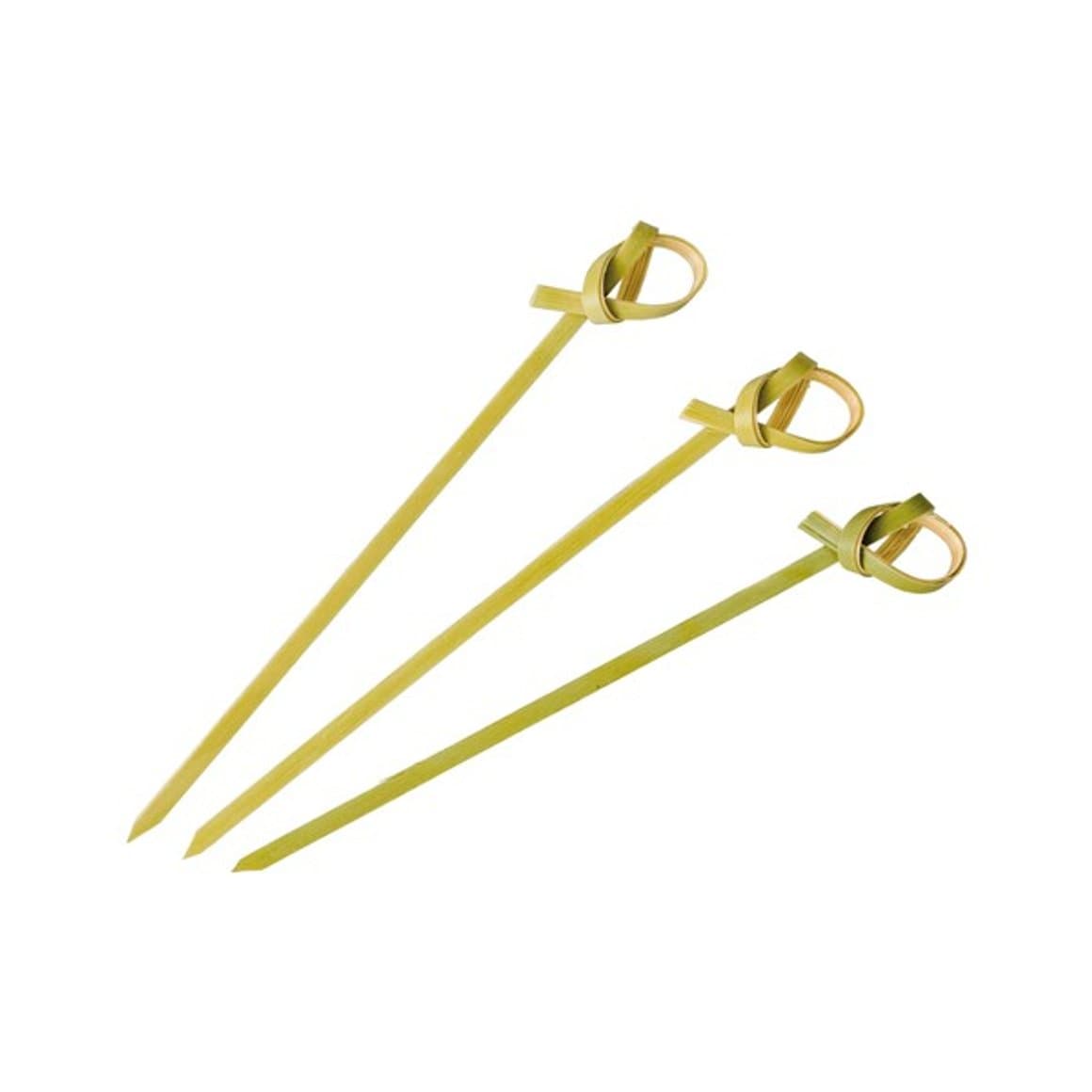 Bambuspinnar bioware m/lykkju 15cm, 100stk 1