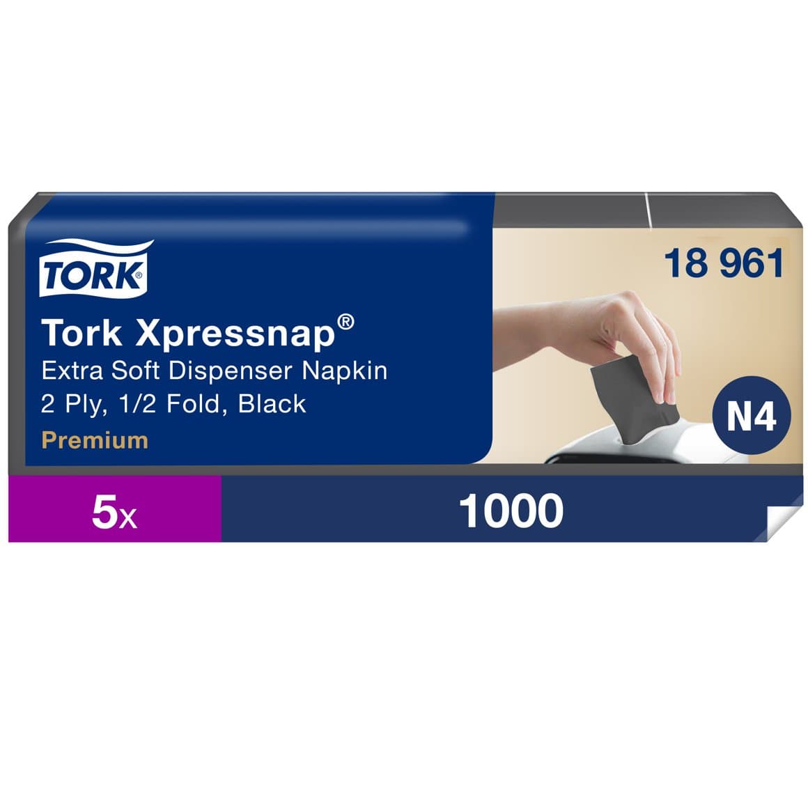 Tork Xpressnap X Soft svartar 1000 stk N4/N12 1