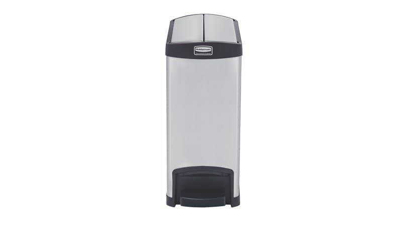Rubbermaid Slim Jim 30ltr fata m/fótstigi, stál 1