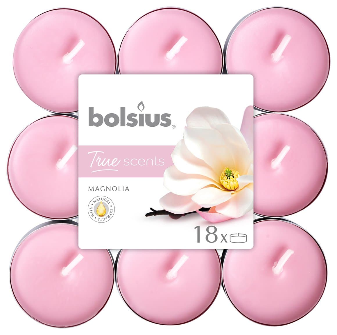 Bolsius ilmteljós True scents magnolia 18stk 1