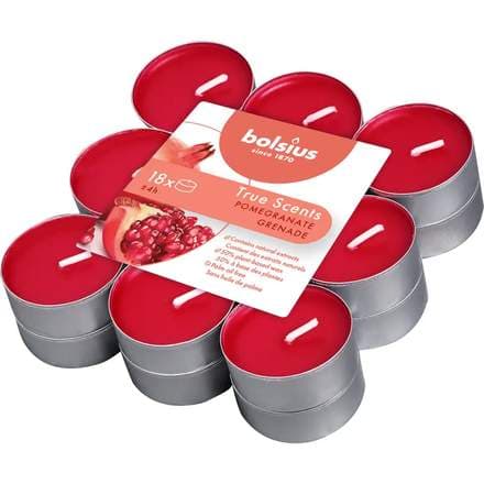 Bolsius ilmteljós True scents pomegranate 18stk