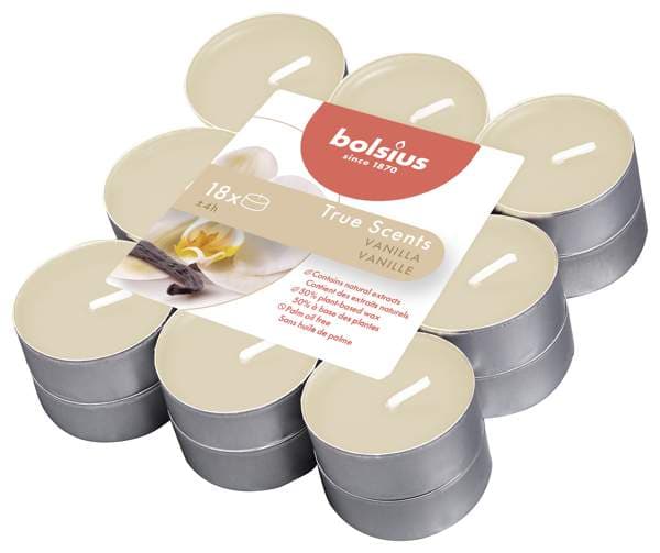Bolsius ilmteljós True scents vanilla 18stk