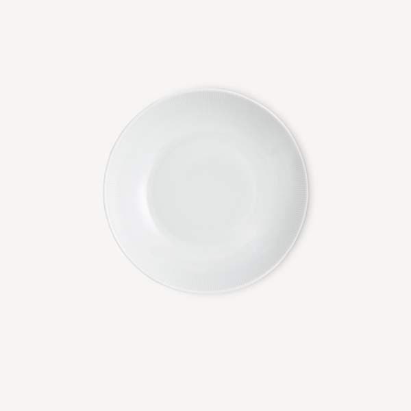 Eventail diskur djúpur hvítur 23cm