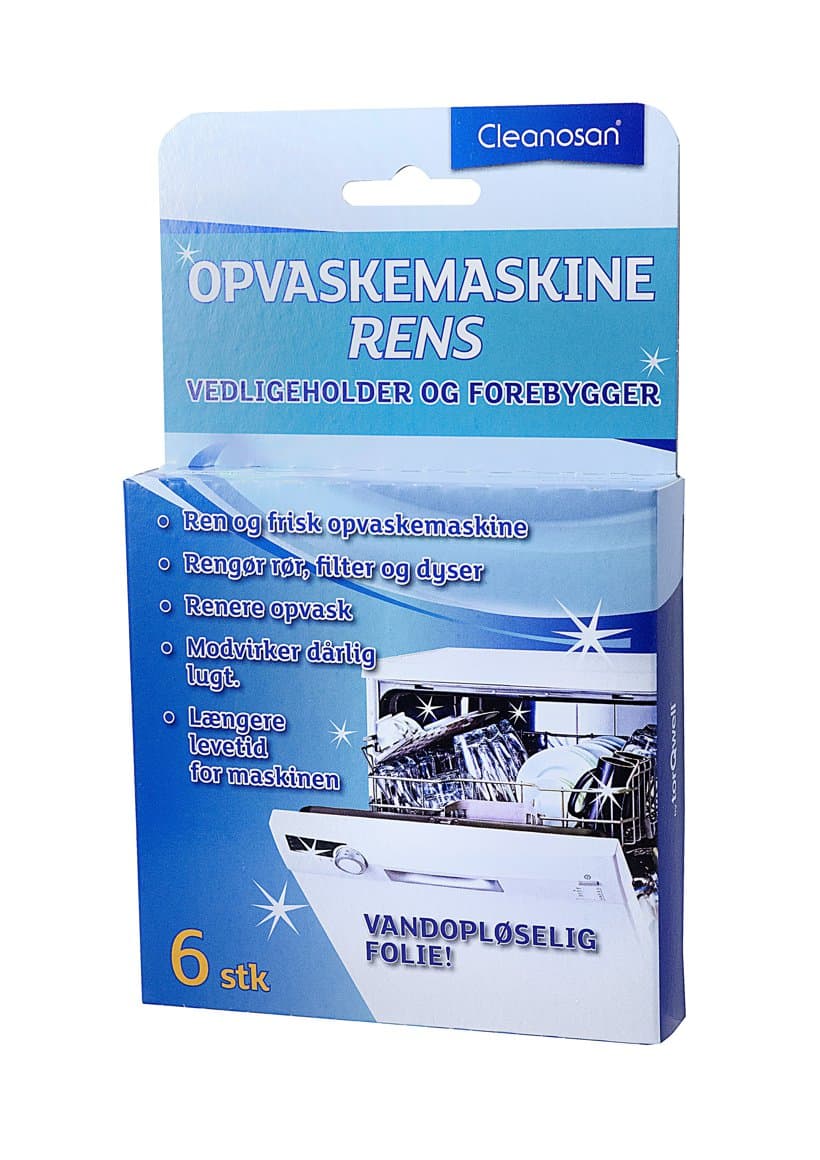 Cleanosan uppþvottavéla hreinsitöflur, 6stk í pk 1