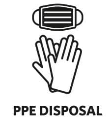 Rubbermaid límmiði - maski & hanskar 1