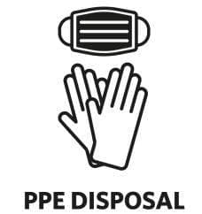 Rubbermaid límmiði - maski & hanskar