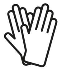 Rubbermaid límmiði - hanskar