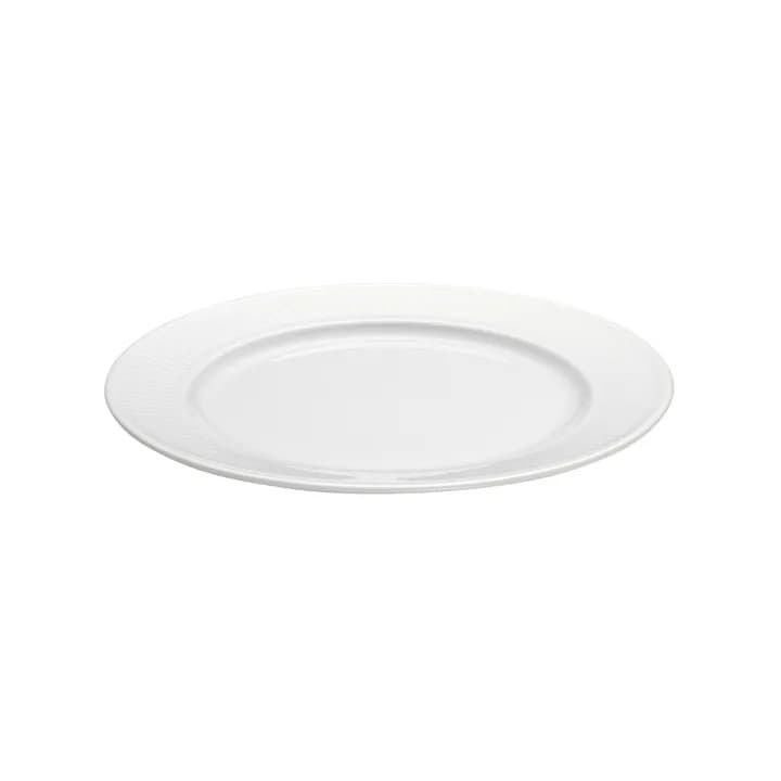 Plissé diskur hvítur 17cm 6stk 1