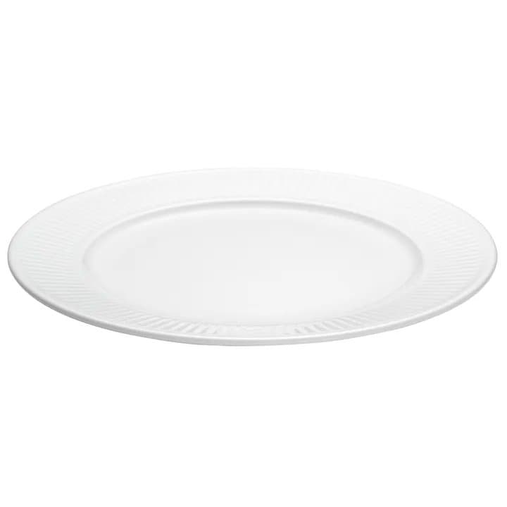 Plissé diskur hvítur 28cm 3stk 1