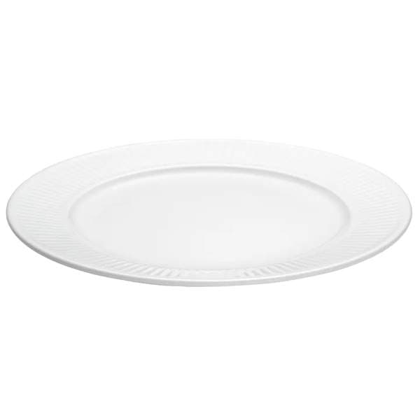 Plissé diskur hvítur 28cm 3stk
