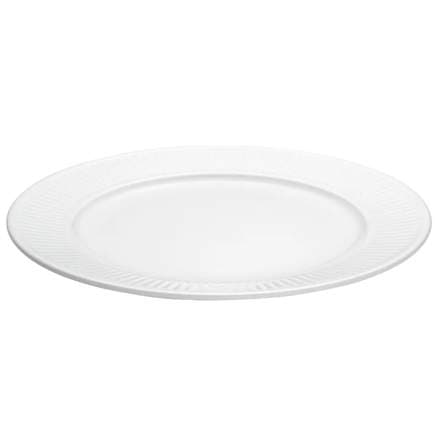 Plissé diskur hvítur 28cm 3stk