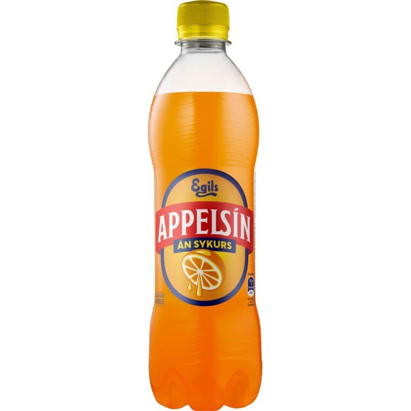 Egils appelsín án sykurs 0,5 ltr plast 1