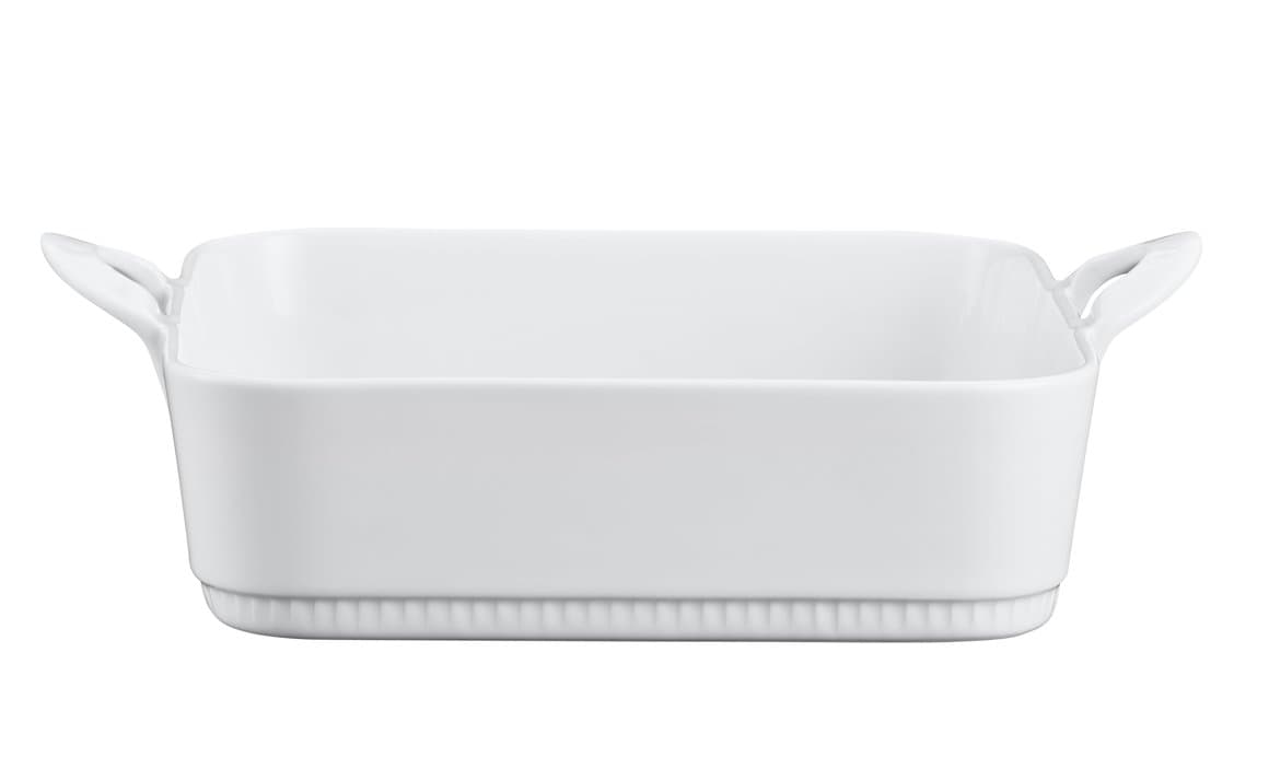 Toulouse ferk, gratindiskur eldfast hvítt 27x27cm 1