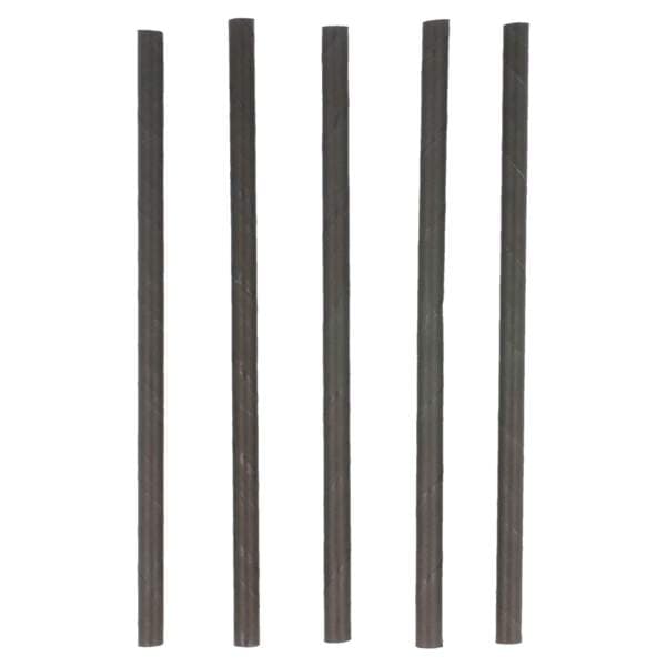 Sogrör bioware pappír stutt svört 140x6mm 250stk
