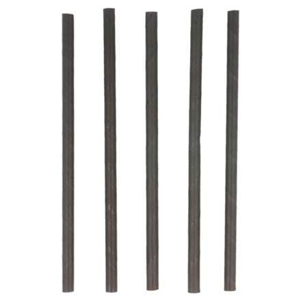 Sogrör bioware pappír stutt svört 140x6mm 250stk