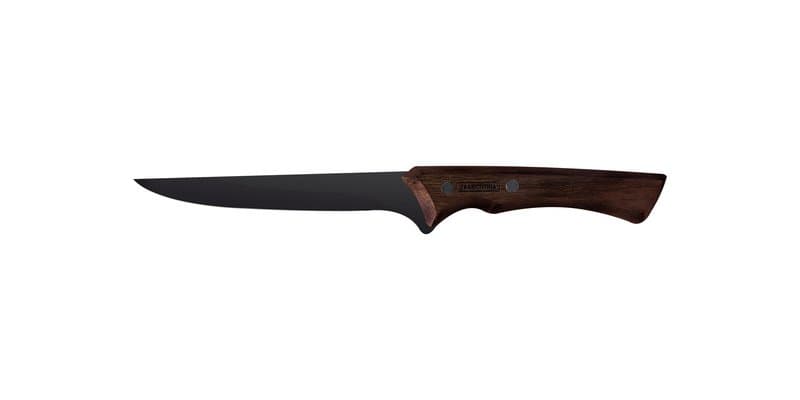 Tramontina hnífur kjöt/fisk svart með tréhandf. 15cm 2
