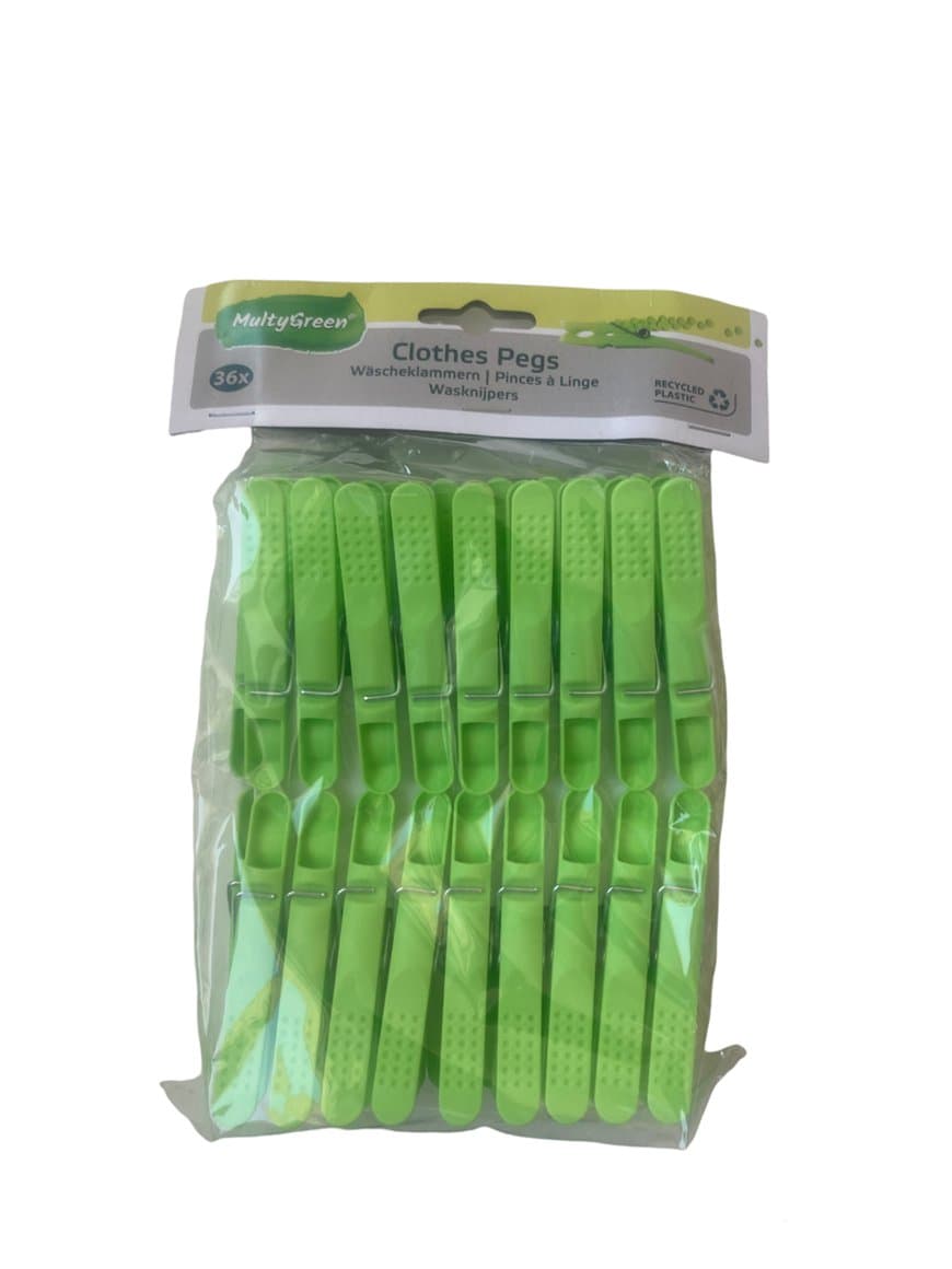 Þvottaklemmur plast 36stk  1