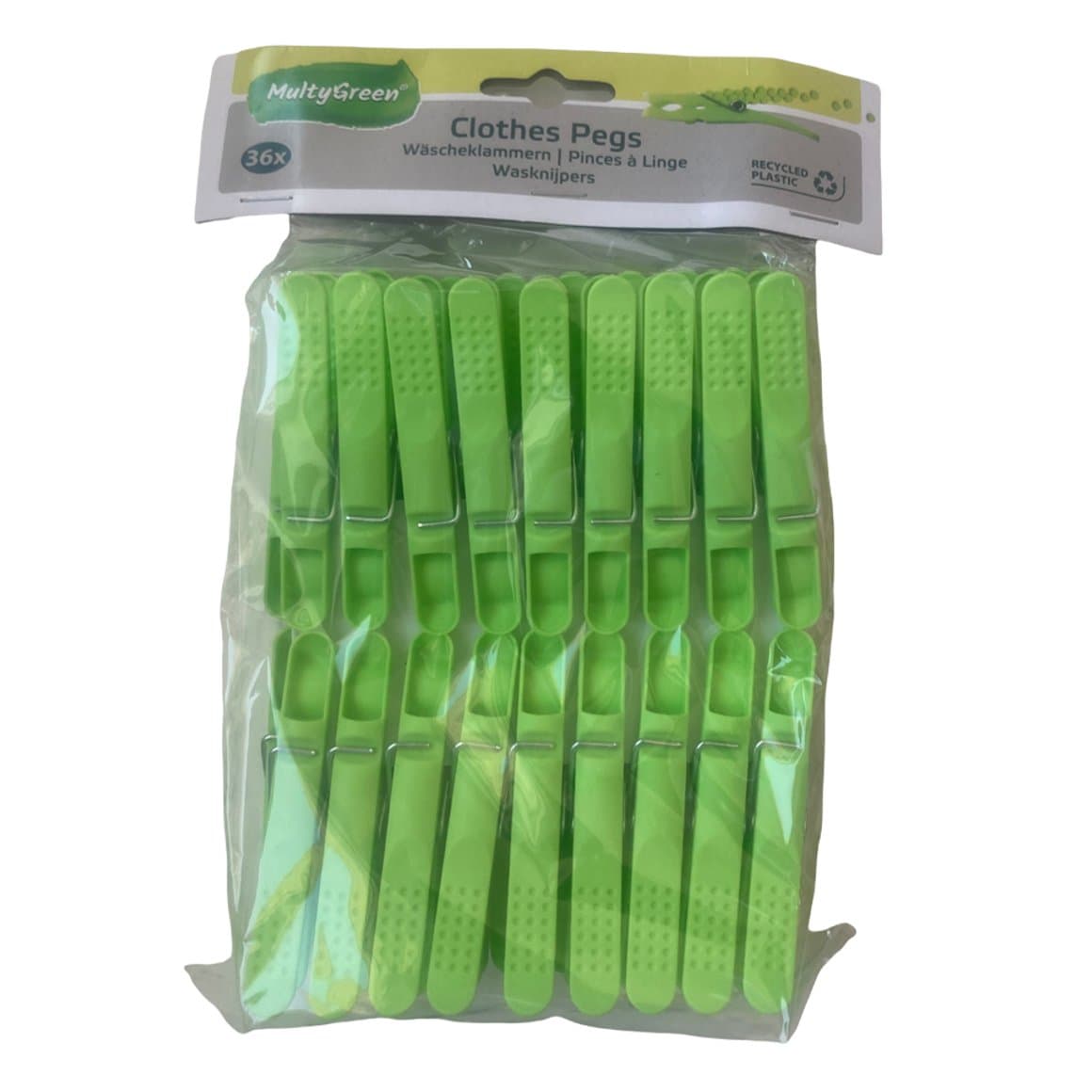 Þvottaklemmur plast 36stk  1