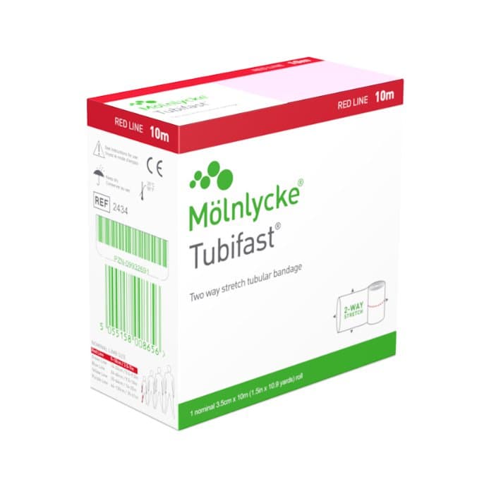 Mölnlycke Tubifast Rautt 3,5cm x 10m 1