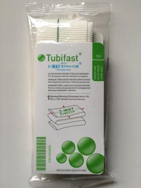 Mölnlycke Tubifast Grænt 5cm x 1m 1