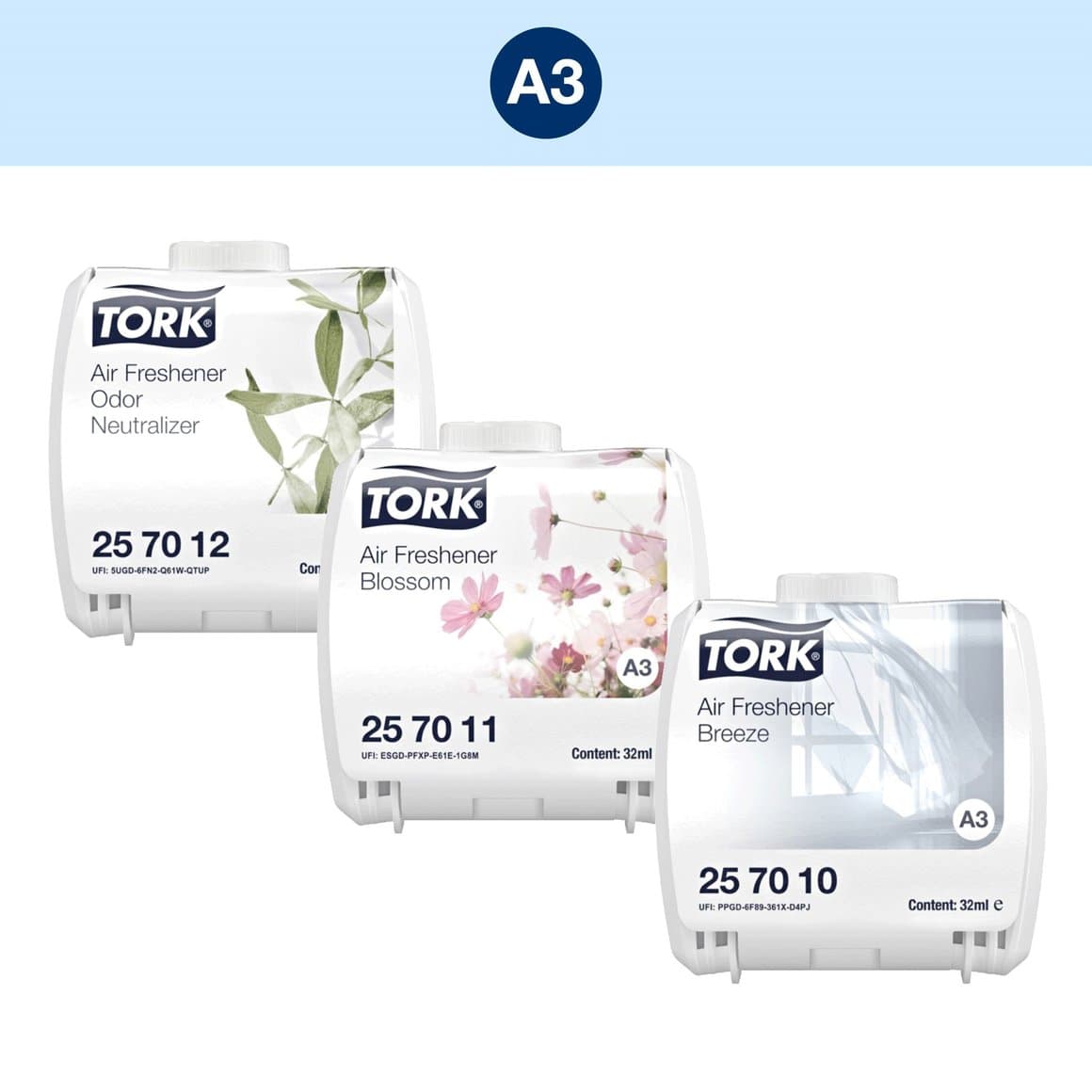 Tork ilmskammtari hvítur A3 3