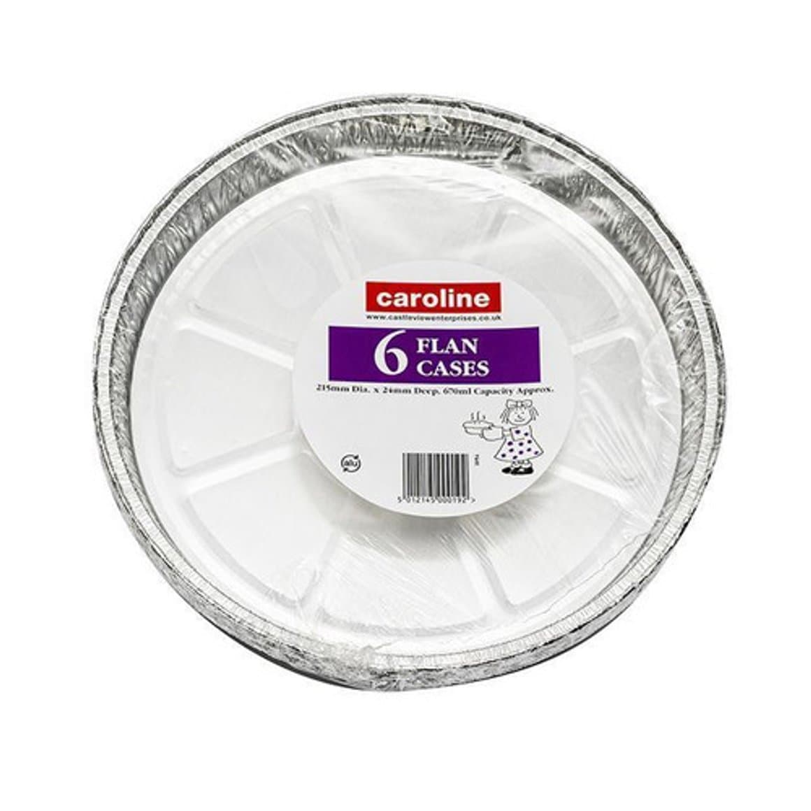 Caroline álform kringlótt 21,5cm 6stk 1