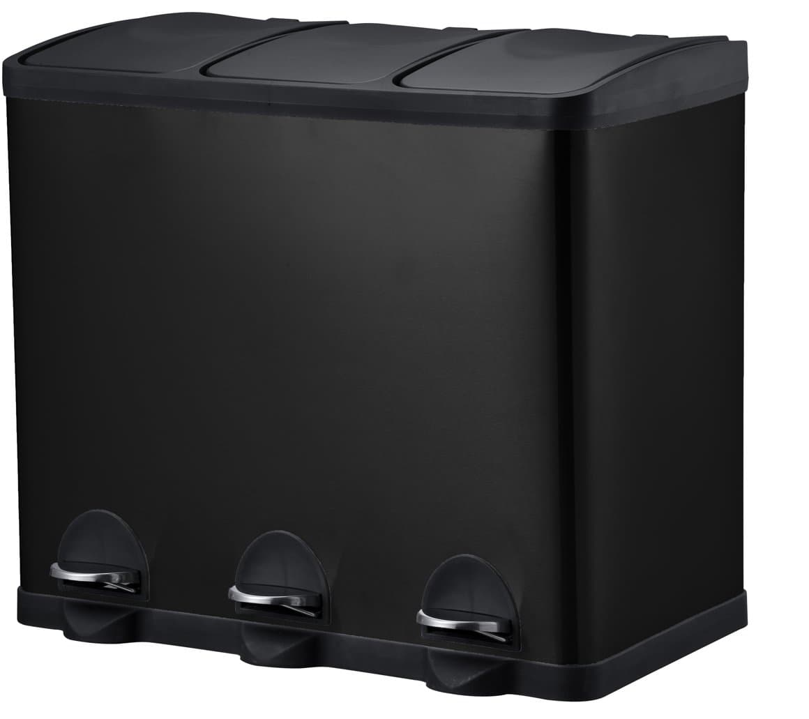 Flokkunarfata Pacific 3x20ltr, svört stál 1