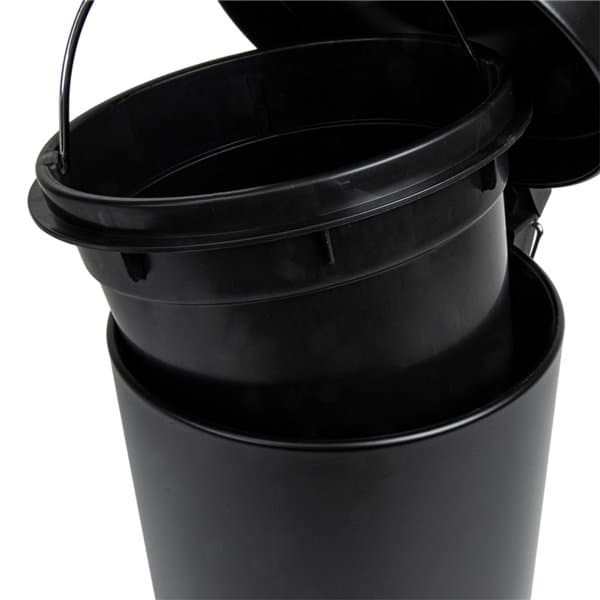 Fata með fótstigi 3l málm/svört 2