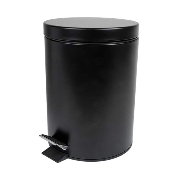 Fata með fótstigi 5l málm/svört