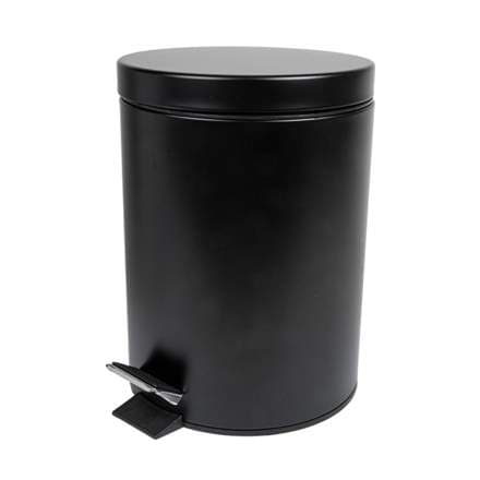 Fata með fótstigi 5l málm/svört