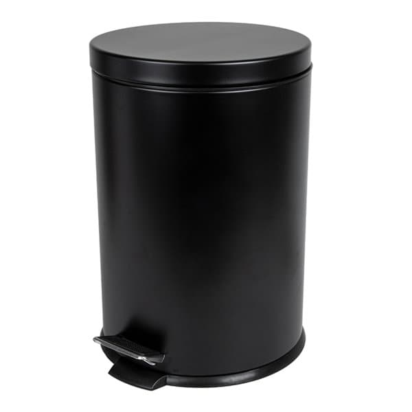Fata með fótstigi 20l málm/svört 1