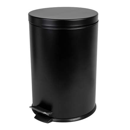 Fata með fótstigi 20l málm/svört