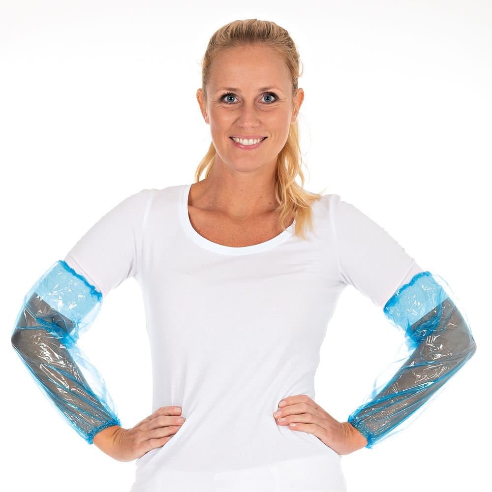 Ermahlífar bláar 40 cm, 100 stk 1