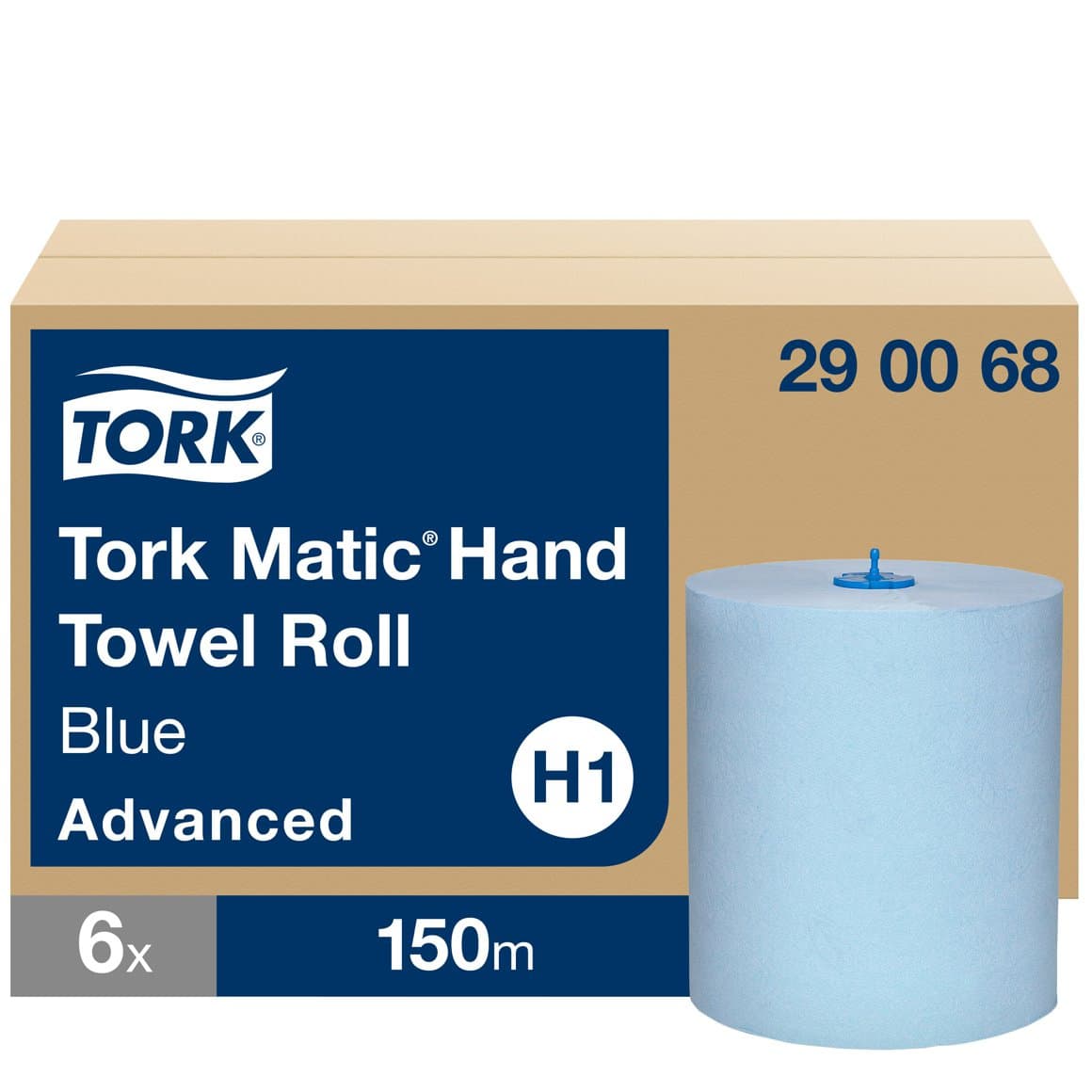 Tork Matic® handþ. bláar 21cm 150m 6rl E H1 1
