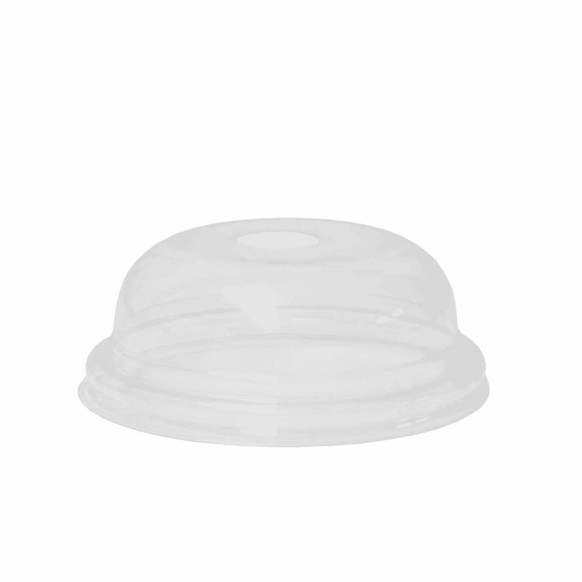 Lok kúpt á plastglös 30-50cl glær RPET 100stk 1
