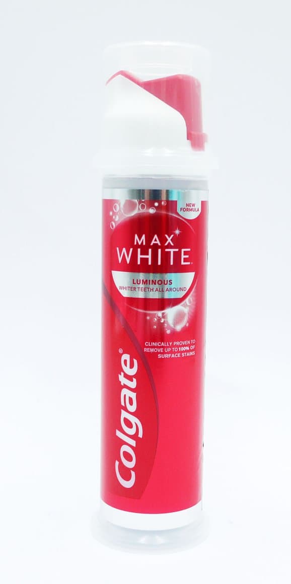 Colgate Max white tannkrem pumpa 100ml 1