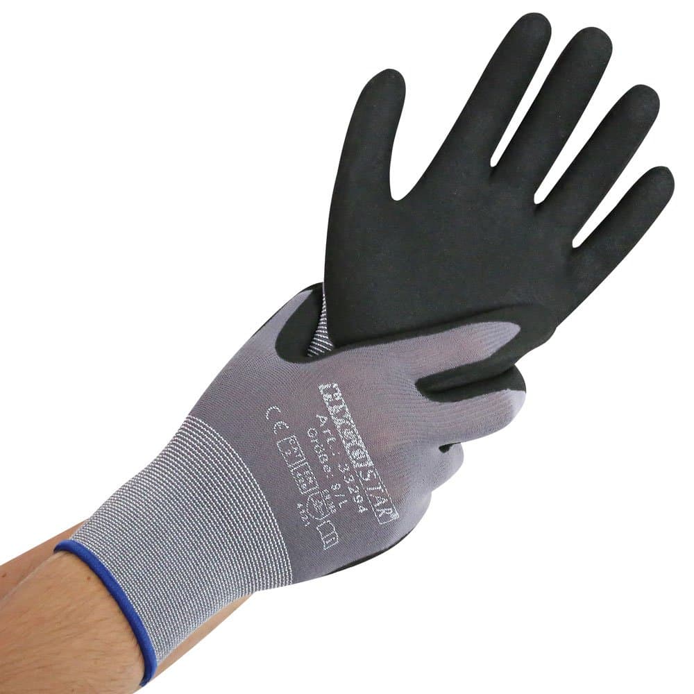Hygostar hanskar vinnu Ergo flex nitrile-PU 9/L 1