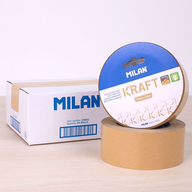 MILAN pökkunarlímband 50mmx50mtr, pappír 2