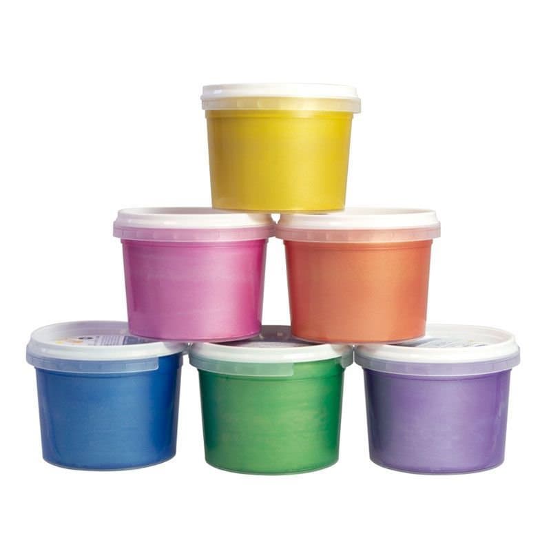 Milan fingramálning metal litir 6x100ml  2