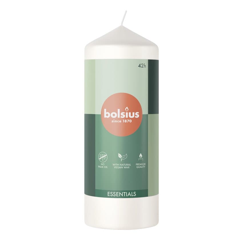 Bolsius kerti Cloudy white 15x6cm 1