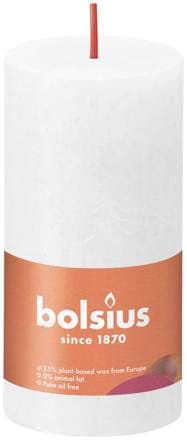 Bolsius kerti hvít 10x5cm rustic