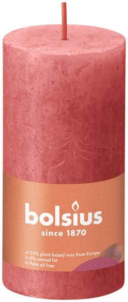 Bolsius kerti bleikt 10x5cm rustic