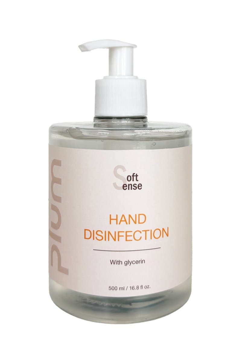 Plum handspritt gel 85% 500ml m.dælu 1