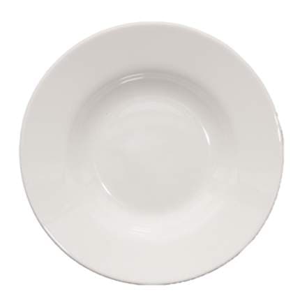 Toledo diskar djúpir hvítir 23cm 6stk
