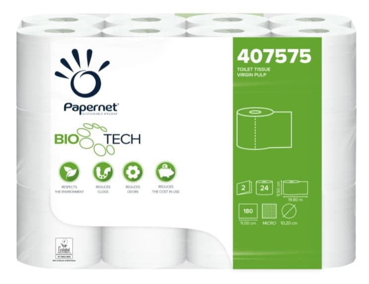 Papernet WC pappír Bio Tech 2l 19,8mtr 180bl 24rl* 1