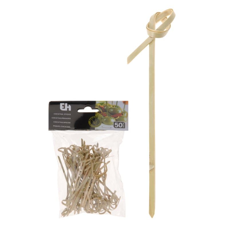 Bambuspinnar með lykkju 9cm, 50stk 1