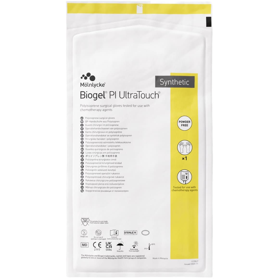 Mölnlycke Biogel PI Ultratouch 7.0 50 pör hanskar 1