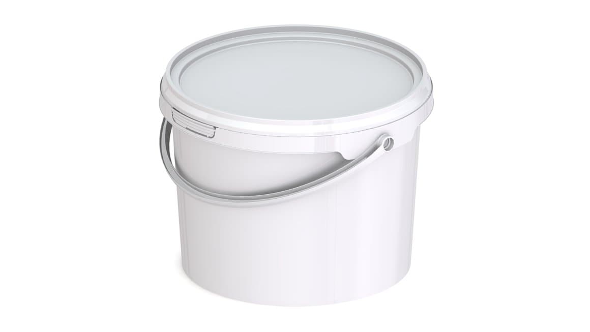 Plastfata með loki 2,7l 1