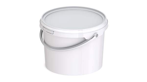 Plastfata með loki 2,7l