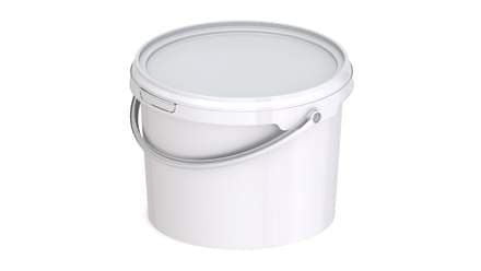 Plastfata með loki 2,7l